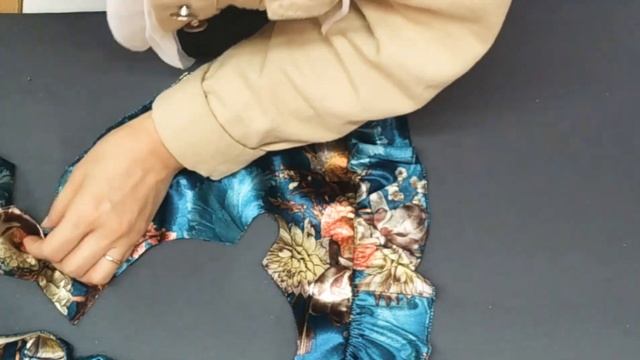 Кузги матодан примой узун куйлак бичилиши ва тикилиши