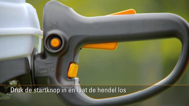 Starten en stoppen van HS 81 - STIHL Benzine heggenscharen смотреть онлайн
