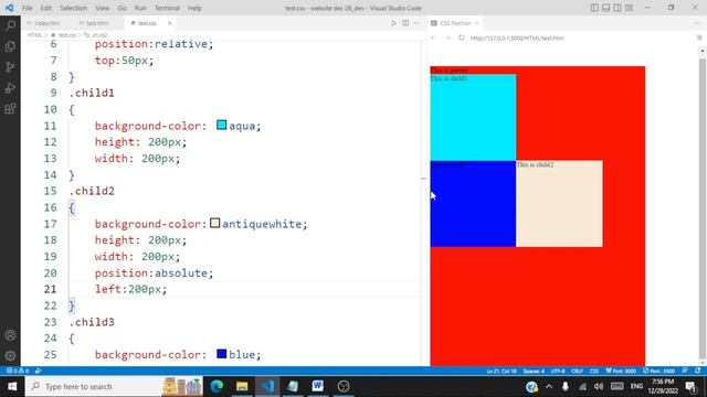 Cascading Style Sheets (CSS) - Position Property - static, relative, absolute, fixed and sticky смотреть онлайн