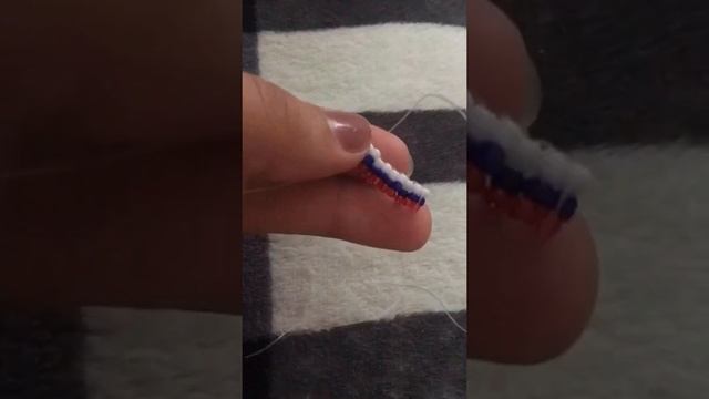 Кольцо из бисера Флаг РОССИИ смотреть онлайн