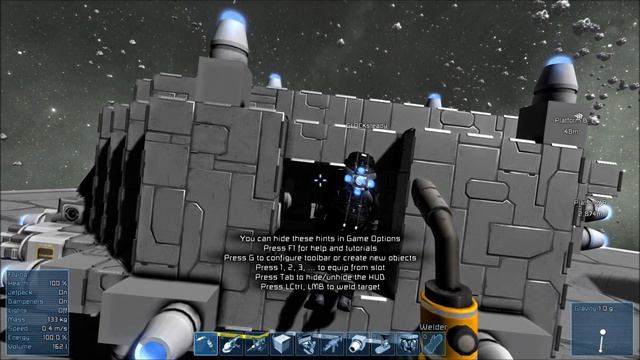 Space Engineers 02 - Creative Mode - Small Ship Battles смотреть онлайн