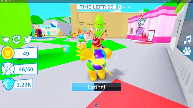 КТО ЗДЕСЬ ТОЛСТЫЙ? Я Здесь Толстый! СИМУЛЯТОР ТОЛСТЯКА В РОБЛОКС OM NOM SIMULATOR смотреть онлайн