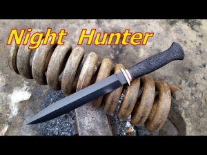 Как сделать  нож кинжал  из старой пружины