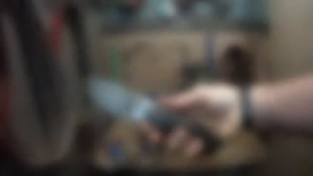 Регринд ножа из стали ХВ5 смотреть онлайн