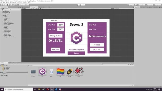 Unity Clicker Game: Changing Button In Clicker C# #09 смотреть онлайн