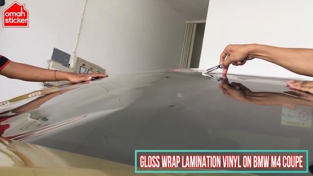 Sticker Laminasi - Gloss Wrap Lamination Vinyl on BMW M4 Coupe смотреть онлайн