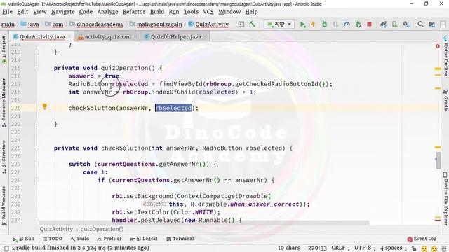 13. Multiple Choice Quiz App with SQLite Integration Part 13 - Change Text Color - Android Tutorial смотреть онлайн