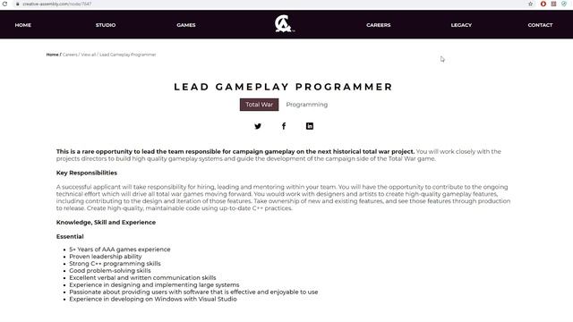 NEW TOTAL WAR ENGINE & HISTORICAL GAME? - Creative Assembly is Hiring & What it Means смотреть онлайн