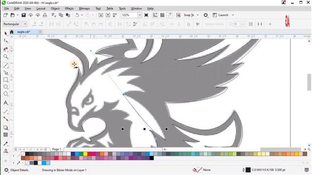 How to make Speed Art Eagle Sport Logo Design CorelDraw Tutorial Ayan Graphics смотреть онлайн