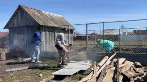 ПРОДОЛЖАЕМ РАБОТЫ ПО БЛАГОУСТРОЙСТВУ УЧАСТКА/ ГОТОВИМСЯ К ПАСХЕ