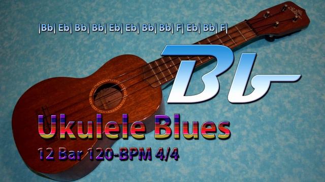 12 Bar Ukulele Blues |Pentatonic| Bb-major 120 BPM | 4/4 | Backing Track Jam смотреть онлайн