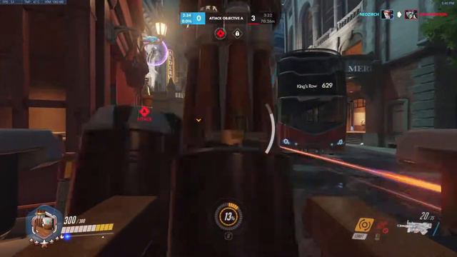 OVERWATCH Season 23 Damage Placement match 2 смотреть онлайн