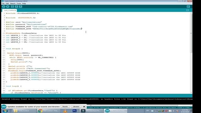 LED Control Using Firebase With Nodemcu #FirebaseHomeAutomation смотреть онлайн