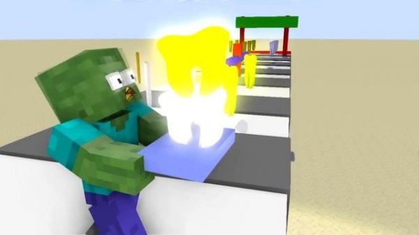 Monster School: Phone Run 3D GamePlay Mobile Game Runner Games Max Level LVL - Minecraft Animation