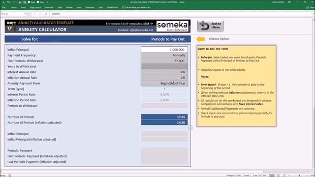 Annuity Calculator Template | Retirement Annuity Payment Calculator смотреть онлайн