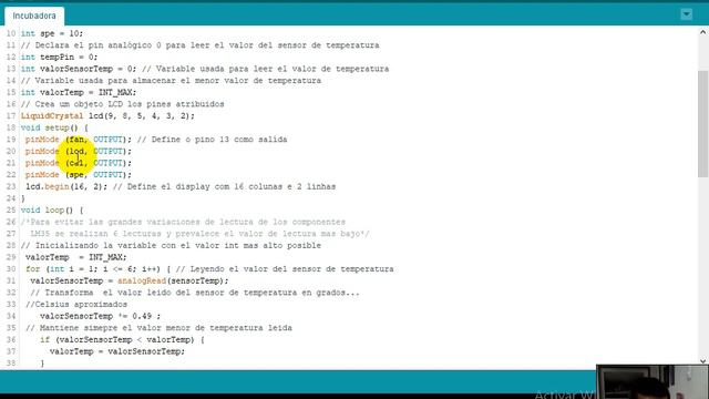 Sistema Instrumentación Incubadora, Visualización Pantalla LCD Control On/Off, Proteus Lm35 Arduino смотреть онлайн