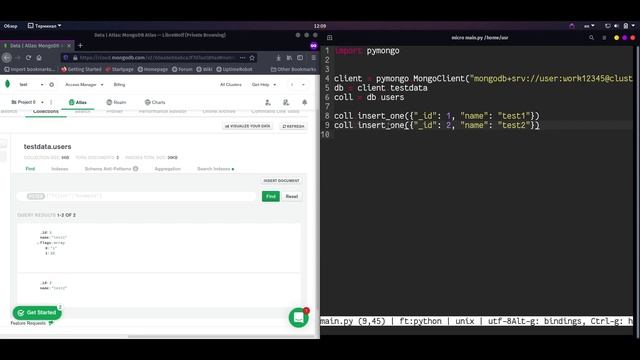 MongoDB Python | #4 Запись значений в коллекции | PyMongo смотреть онлайн