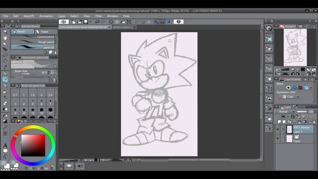 How To Draw Sonic The Hedgehog - Step By Step Tutorial - (Tyson Hesse Sonic Mania) смотреть онлайн