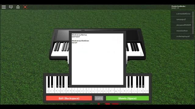 Piano Roblox Sheet- Windows Startup and Shutdown (Easy) смотреть онлайн