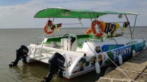 Катамаран Кайман прогулочный. Восемь метров. Пластиковый катамаран. #купитьлодку #катамаран