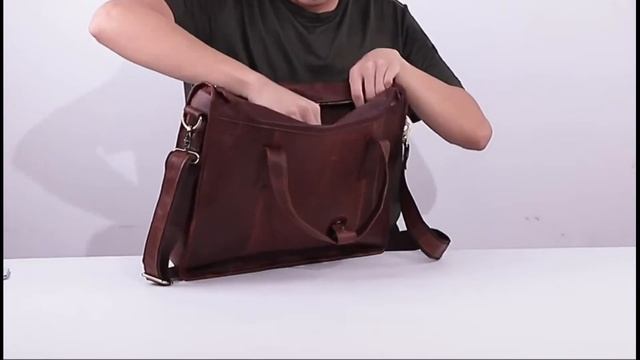 Кожаная сумка для ноутбука MANAGER смотреть онлайн