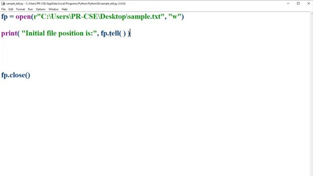 Python File Operations: Seek and Tell смотреть онлайн