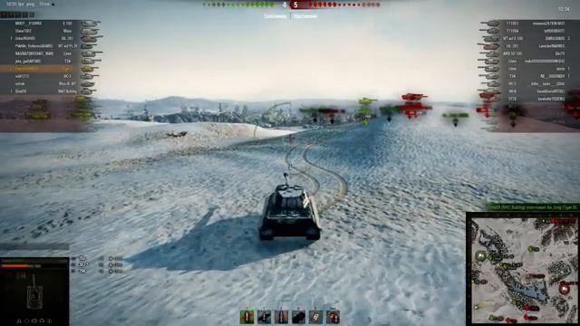 "Зимний мод" WoT by Torsus_SD (карта Песчаная река) смотреть онлайн