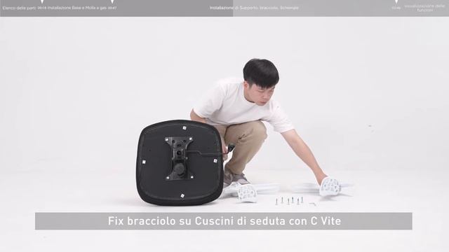 Video di installazione | Come assemblare la sedia da ufficio HBADA(HDNY155WMG) смотреть онлайн