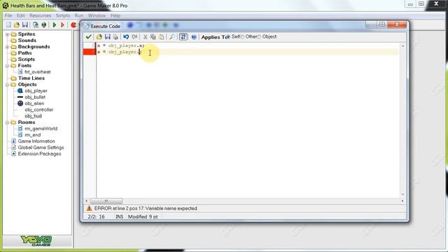 GameMaker Tutorial - How to Make A Health Bar смотреть онлайн