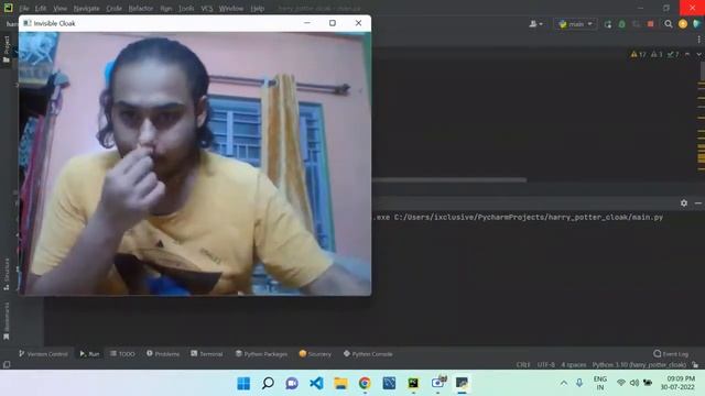 Harry Potter Invisible Cloak Using Python & Opencv | Computer Vision project with code смотреть онлайн