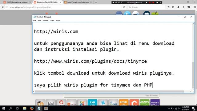cara instalasi wiris plugin equation matematika pada tinymce смотреть онлайн