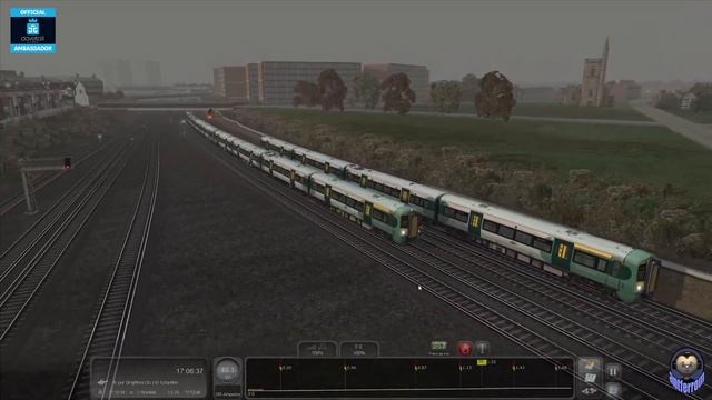 Train Simulator 22, Incidencia en East Croydon, Class 377 Southern, Raildriver, 1080/60 Fps. смотреть онлайн