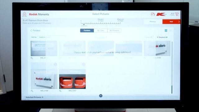 KODAK MOMENTS PICTURE KIOSK CREATING A PHOTOBOOK