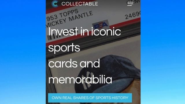 Collectable App: Fractional Shares of Sports Cards & Sports Memorabilia. What is it all about? смотреть онлайн