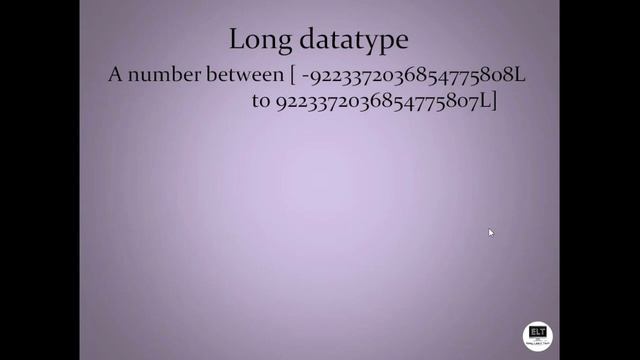 Data Types in Java смотреть онлайн