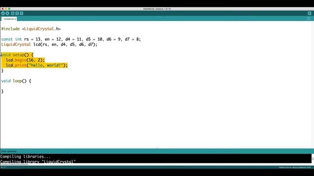 16*2 LCD Display And Arduino | Print 