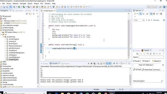 swapping in java смотреть онлайн