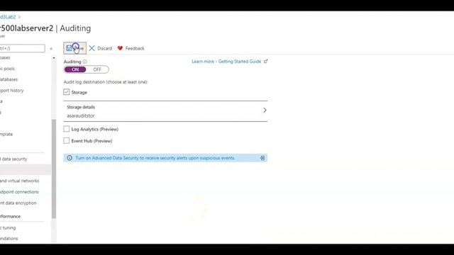 How to Enable auditing on Azure database смотреть онлайн