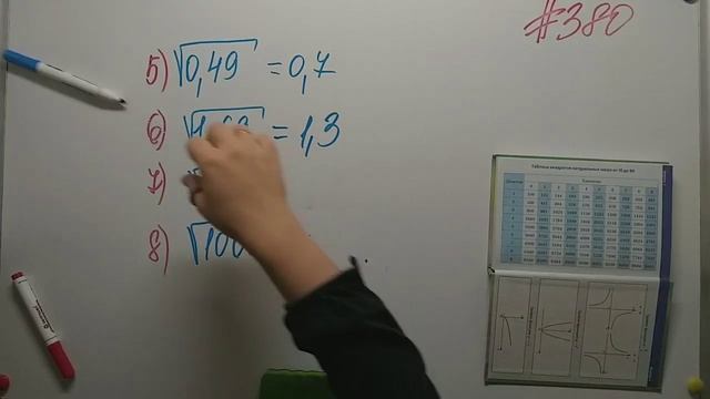Квадратные корни. Арифметический квадратный корень. Алгебра 8кл. Мерзляк #380 смотреть онлайн