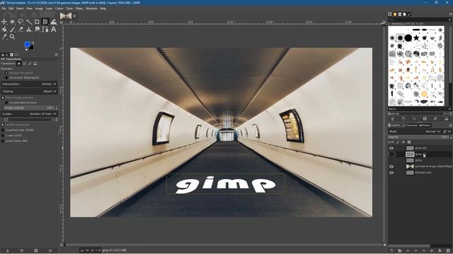 3D Transform Tool GIMP 2.10 Tutorial