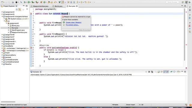 Java Refactor Abstract Class to use an Interface смотреть онлайн
