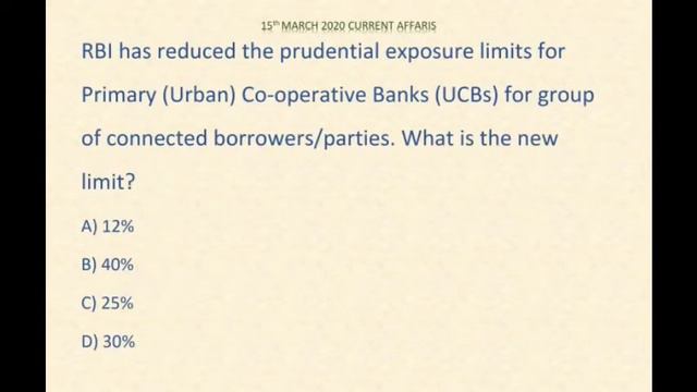 DAILY CURRENT AFFAIRS | 15 MARCH 2020 | IBPS | SBI | SSC | TNPSC смотреть онлайн