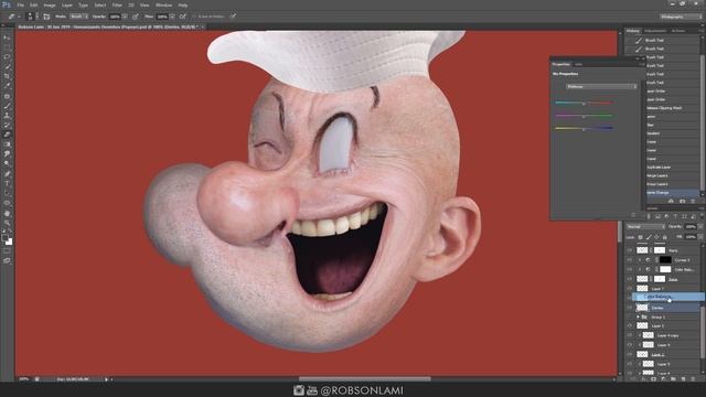 Popeye in Real Life - Humanizing characters (PHOTOSHOP) смотреть онлайн