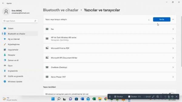 Xerox Phaser 3110 Windows 64 tabanlı sistemlere driver kurulumu.