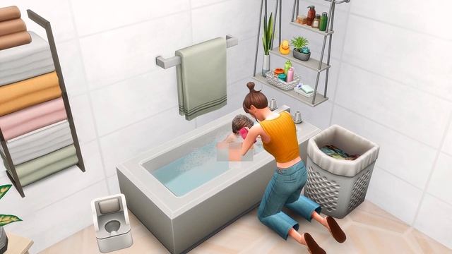 SINGLE MOM APARTMENT | THE SIMS 4 | NO CC | Stop-motion смотреть онлайн