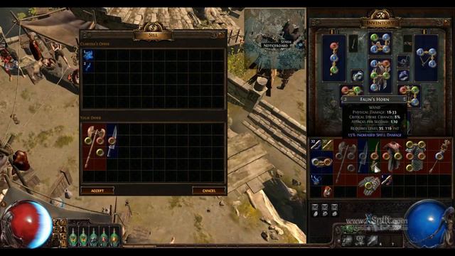 Path Of Exile - Cold Crit CI Witch LVL 80 - Rare Vortex Vault Ghetto Map