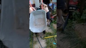 Сделал ось для тачки на 2 колеса. Итог работы... Первая часть этого видео на канале