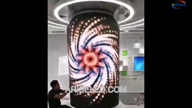 Flexible Soft Module Panel 360 Degree Cylindrical Circular LED Display Screen,Cylindrical soft P2.5 смотреть онлайн