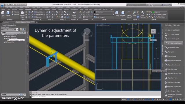 Plant 3D Parametric Supports смотреть онлайн