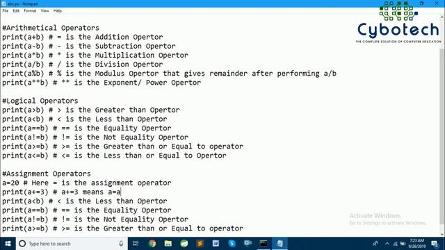 #11 Operators In Python - Learn Python Programming Step By Step - Crash Course On Python - YouTube смотреть онлайн